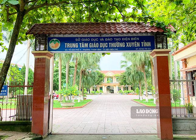 Trung tâm Giáo dục thường xuyên tỉnh Điện Biên (trụ sở Trung tâm khu vực 1). Ảnh: Quang Đạt
