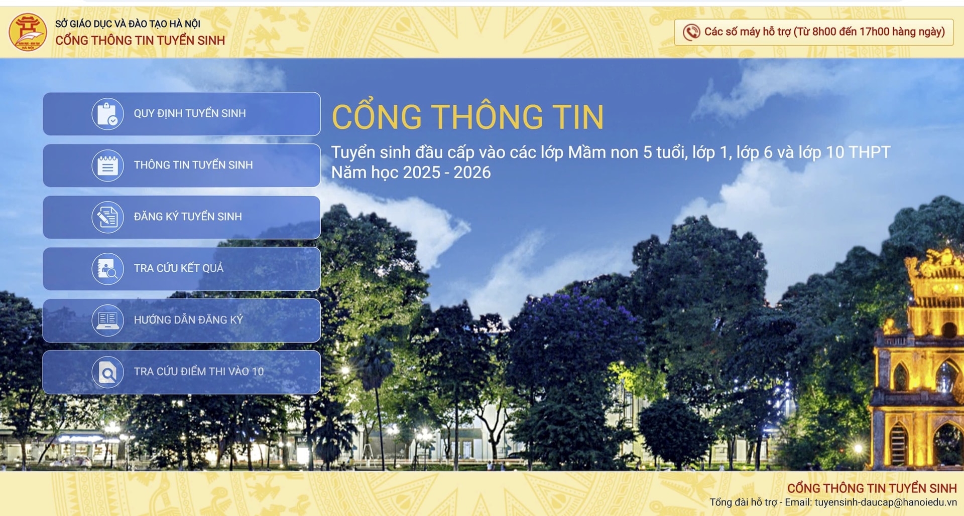 Học sinh xác nhận nhập học lớp 10 thông qua Cổng thông tin tuyển sinh đầu cấp.