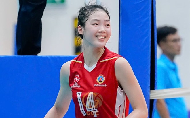 Chủ công bóng chuyền Binh chủng Thông tin được kì vọng ở giải U23 Quốc gia