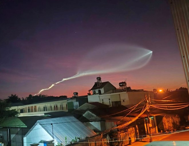 Vật thể bay trên bầu trời Quảng Ngãi là do Trung Quốc phóng tàu vũ trụ Thiên Châu 9