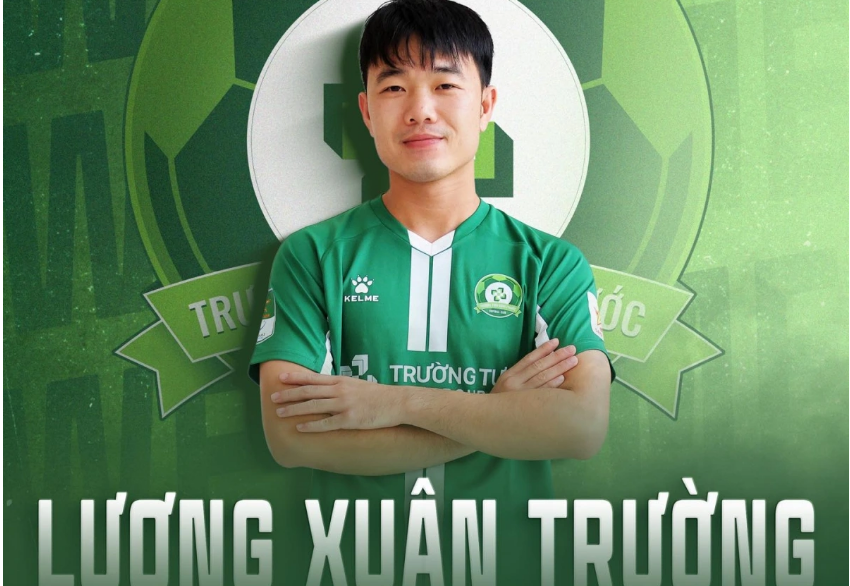 Lương Xuân Trường tái hợp Công Phượng trong màu áo Bình Phước FC.