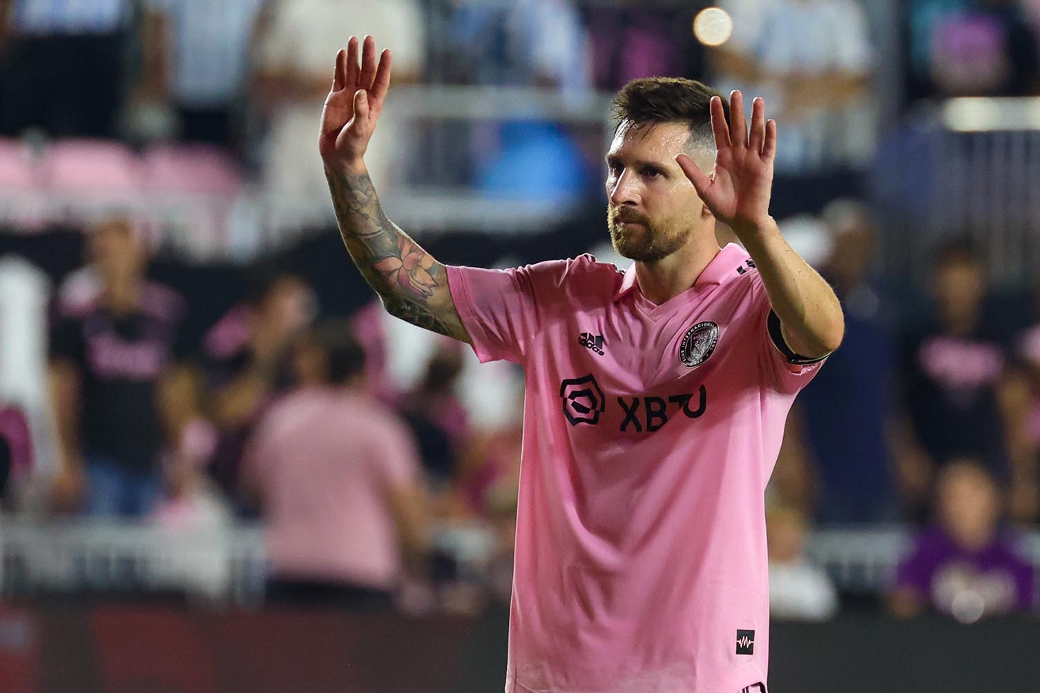 Lionel Messi vẫn rất xuất sắc ở tuổi 38. Ảnh: AFP