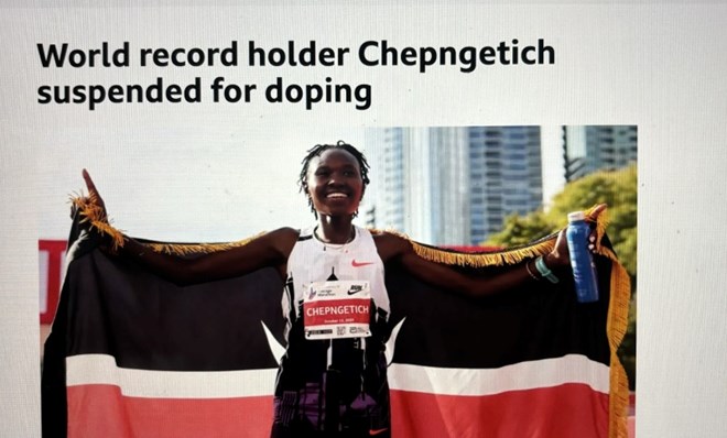 Kỷ lục gia marathon thế giới dính doping