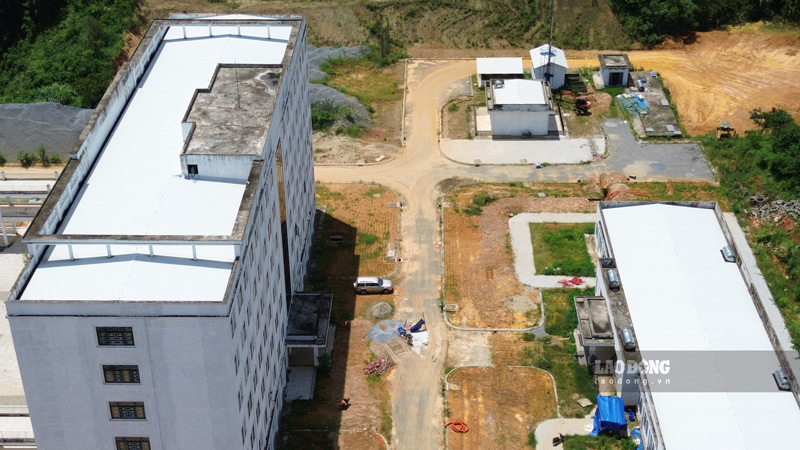 BVĐK huyện Bát Xát cũ, tỉnh Lào Cai đang dần hoàn thiện. Ảnh: Đinh Đại