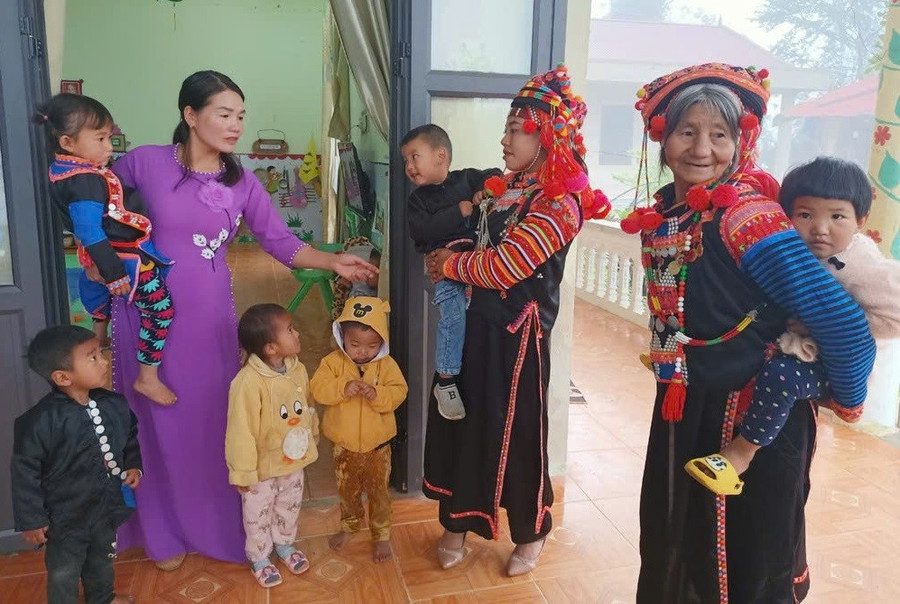 Trẻ tại Trường Mầm non Thu Lũm (Thu Lũm, Lai Châu). Ảnh: Hà Thuận nhan-dien-thach-thuc-3.jpg