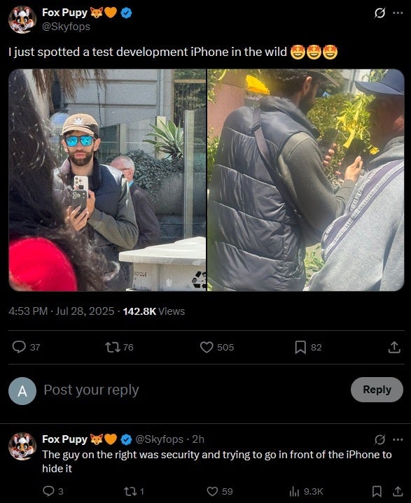 iPhone 17 Pro lộ ảnh đời thực, có ốp lưng che nhưng ai nhìn cũng nhận ra ngay- Ảnh 1. iPhone 17 Pro lộ ảnh đời thực, có ốp lưng che nhưng ai nhìn cũng nhận ra ngay- Ảnh 1.