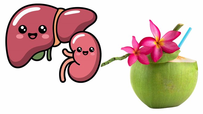3 thời điểm uống nước dừa để tốt cho gan thận