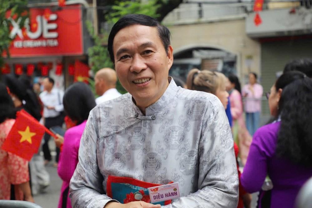 NSƯT Đỗ Kỷ có mặt tại buổi sơ duyệt cấp nhà nước cho Lễ kỷ niệm 80 năm Quốc khánh. Ảnh: Lê Tuyến