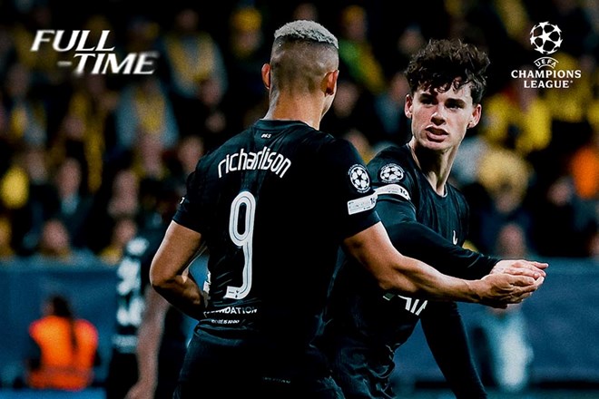 Tottenham thoát hiểm trước Bodo/Glimt tại Champions League