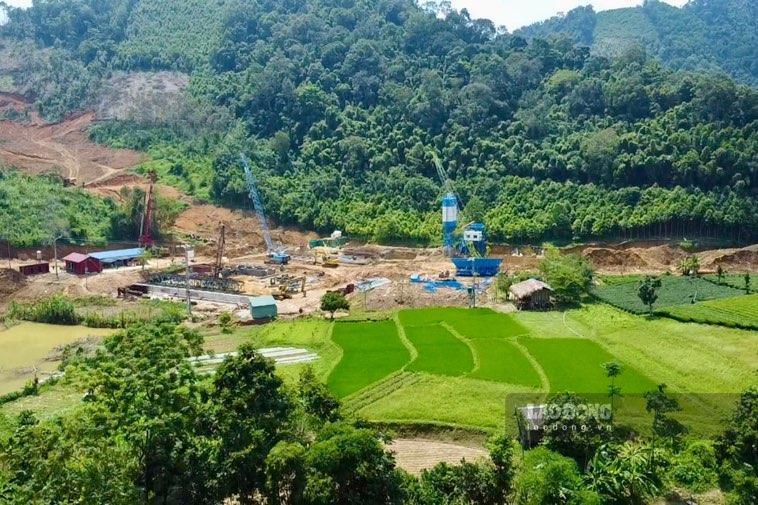 Công tác giải phóng mặt bằng cao tốc nghìn tỉ đồng qua Thái Nguyên bước vào chặng nước rút. Ảnh: Nguyễn Hoàn.