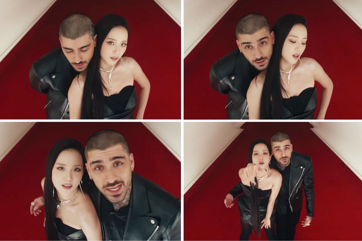 Jisoo và Zayn Malik khoa nhan sắc trong MV “Eyes Closed”. Ảnh: cắt từ MV