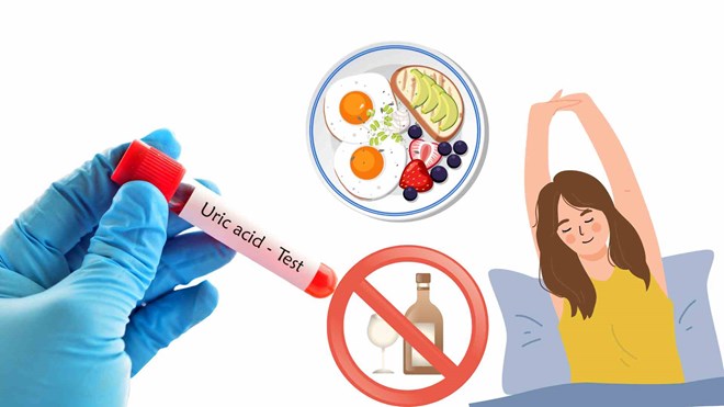 5 cách để giảm axit uric vào buổi sáng và buổi tối