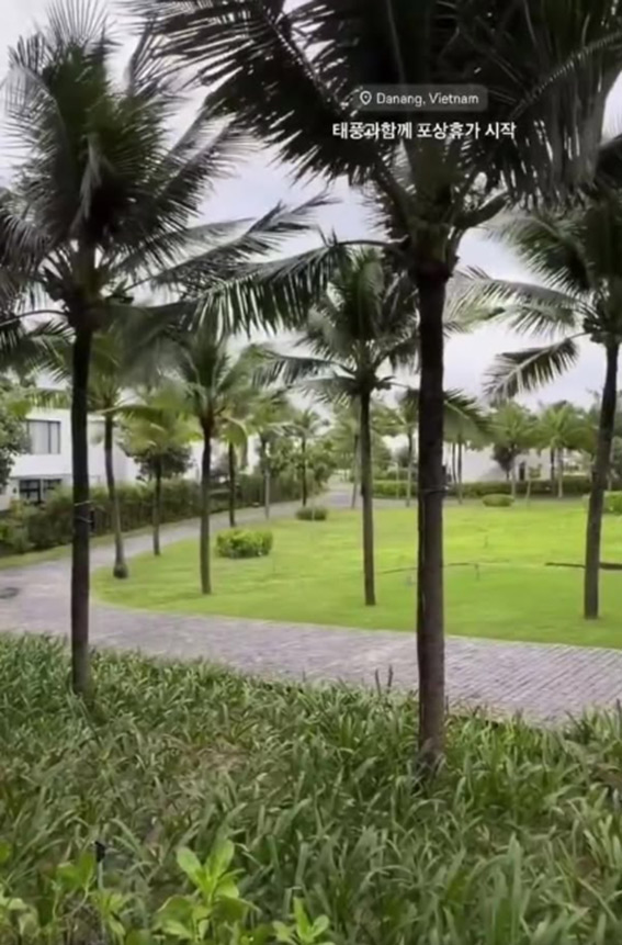 Hình ảnh ngày đầu tiên của chuyến nghỉ dưỡng. Ảnh cắt từ clip