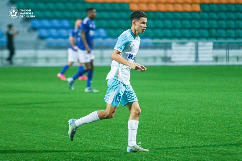 Vadim Nguyễn đang nỗ lực khẳng định bản thân để cạnh tranh suất dự SEA Games. Ảnh: ĐNFC