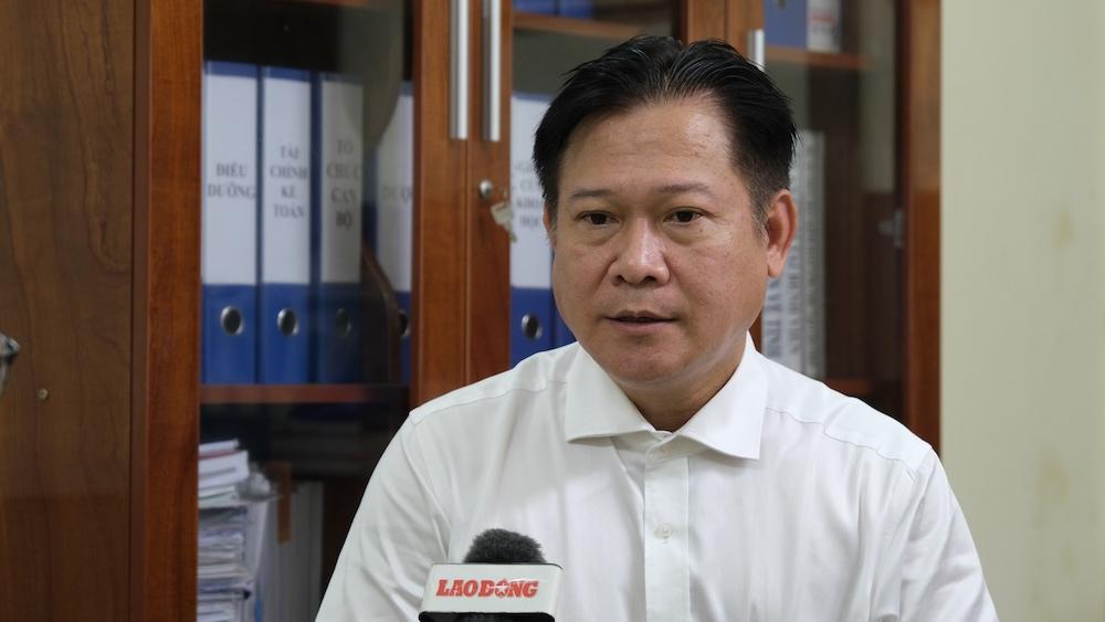 Tiến sĩ, Bác sĩ Võ Văn Kha, Giám đốc Bệnh viện Ung bướu TP Cần Thơ. Ảnh: Tạ Quang.