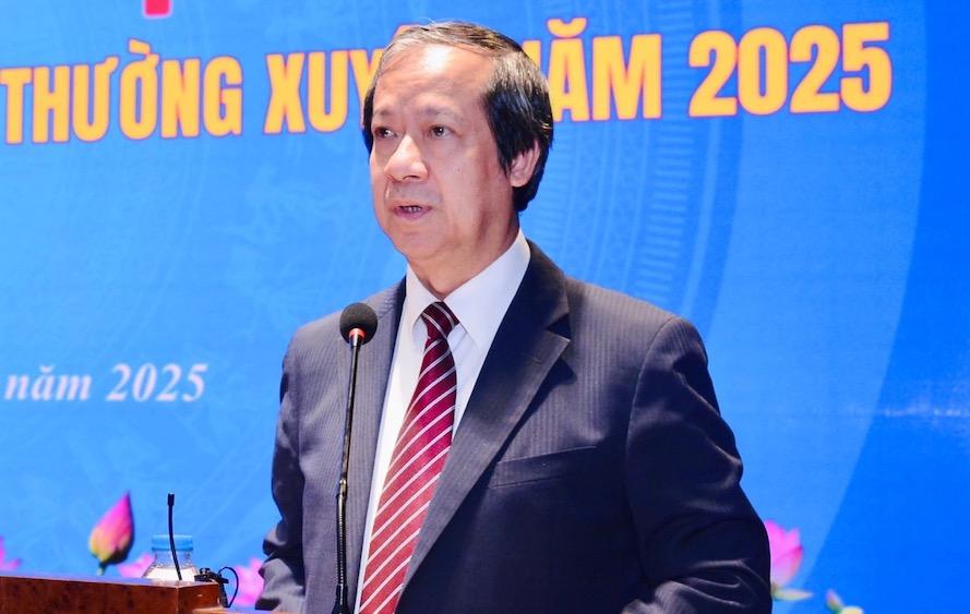 Bộ trưởng Bộ GDĐT Nguyễn Kim Sơn cho biết, tháng 11 sẽ có phương án sáp nhập các trường cao đẳng, trường nghề. Ảnh: Nguyễn Mạnh