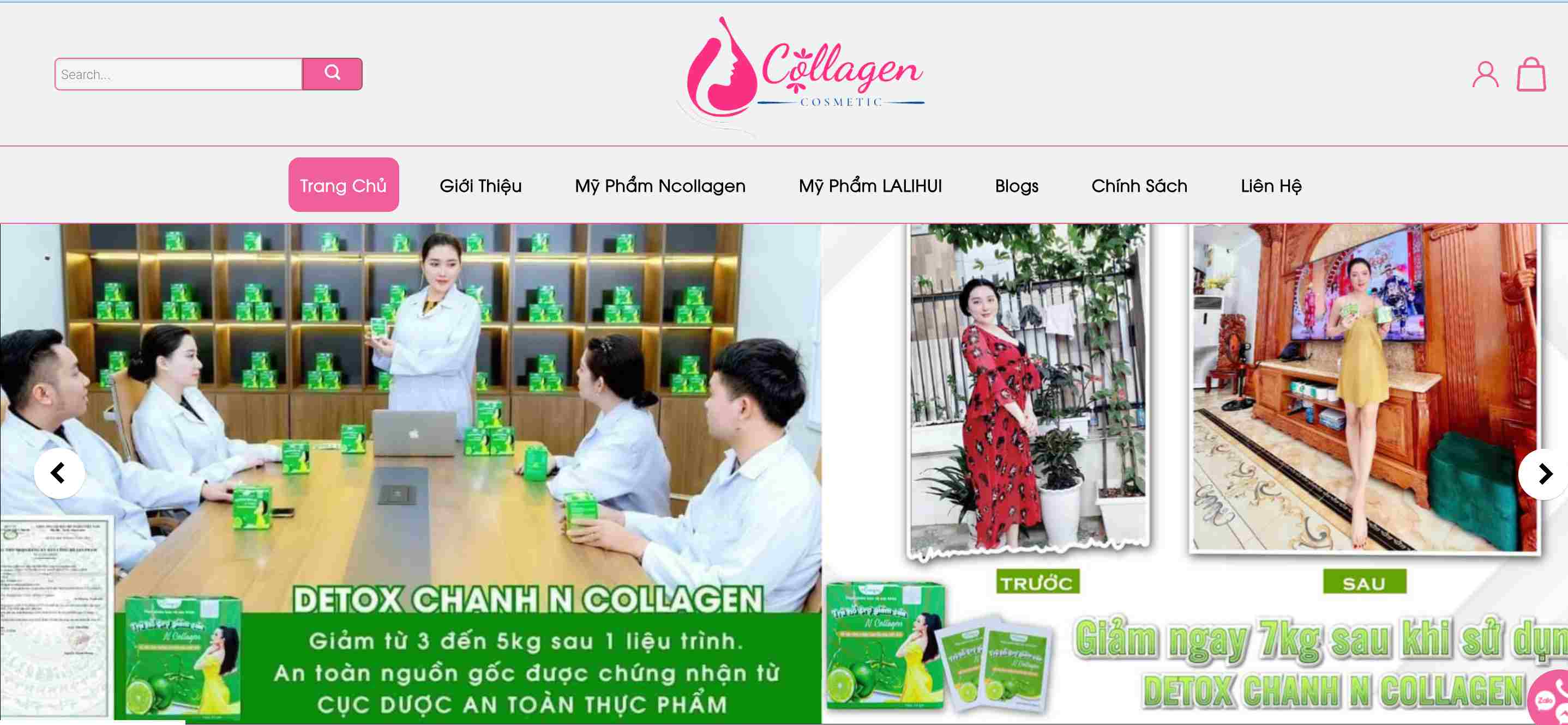 Sản phẩm giảm cân Ngân Collagen vẫn bán tràn lan trên mạng và sàn thương mại điện tử. Ảnh chụp màn hình ngày 6.11