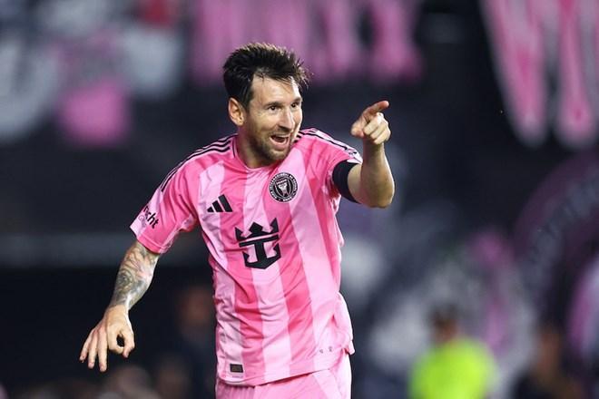 Messi khoác áo Inter Miami từ tháng 7.2023 và vừa gia hạn hợp đồng với đội bóng đến năm 2028. Ảnh: AFP