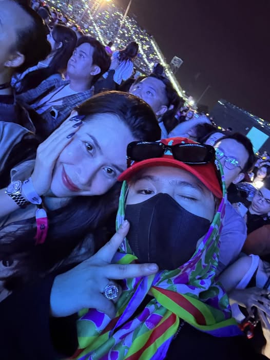 Lưu Hương Giang gặp lại RHYDER tại concert G-Dragon ở Hưng Yên. Ảnh: Nhân vật cung cấp