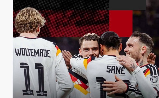 Tuyển Đức giành vé dự World Cup 2026 sau trận thắng Slovakia 6-0