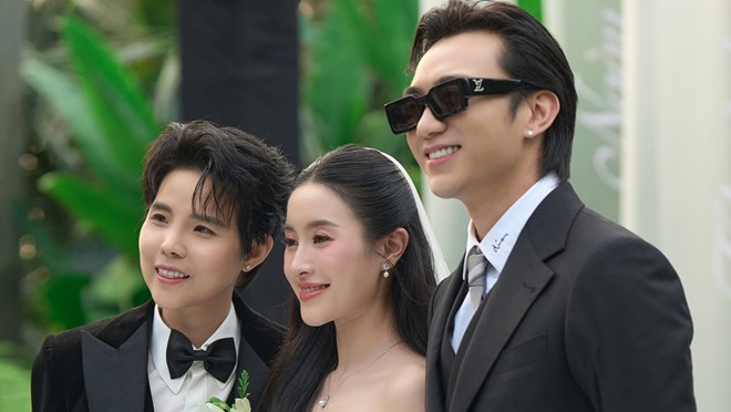 Soobin Hoàng Sơn dự lễ thành đôi của Vũ Cát Tường. Ảnh: Nhân vật cung cấp