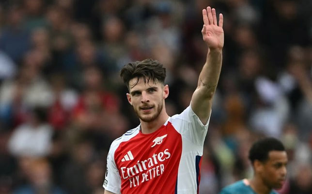 Declan Rice là thủ lĩnh tuyến giữa của Arsenal.  Ảnh: AFP
