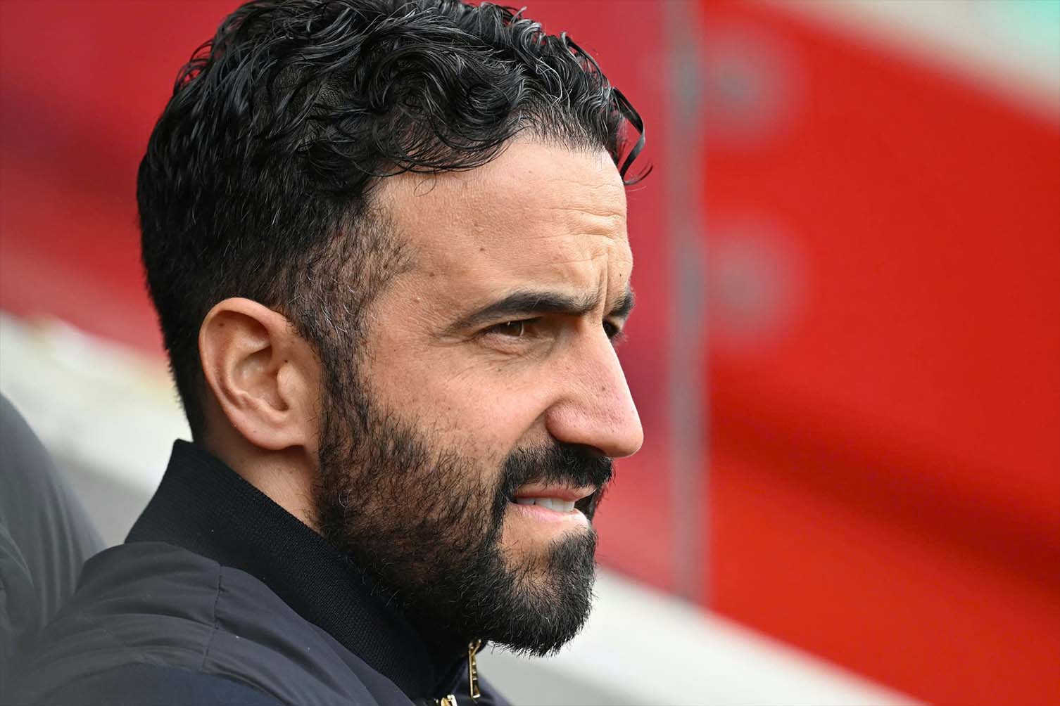 Amorim rõ ràng không thể hài lòng về các học trò. Ảnh: AFP