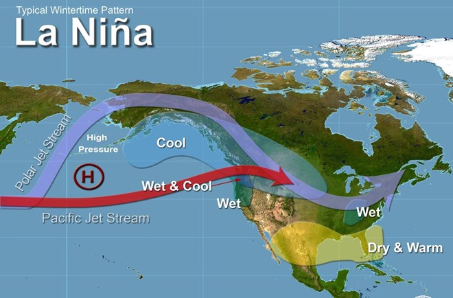 La Nina yếu vẫn có thể đảo lộn thời tiết, bão lũ toàn cầu