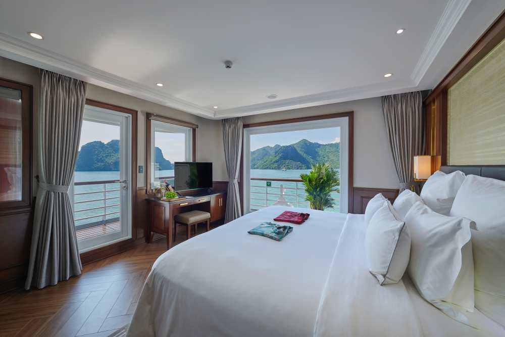 Không gian cabin trong du thuyền. Ảnh: Paradise Vietnam