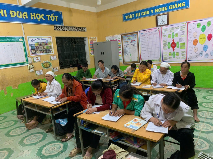 Năm 2025, xã Bằng Thành đã tổ chức thành công 15 lớp xoá mù chữ.