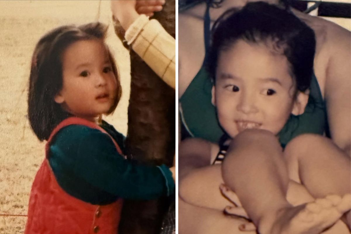 Hình ảnh thời thơ ấu của Song Hye Kyo. Ảnh: Lotte