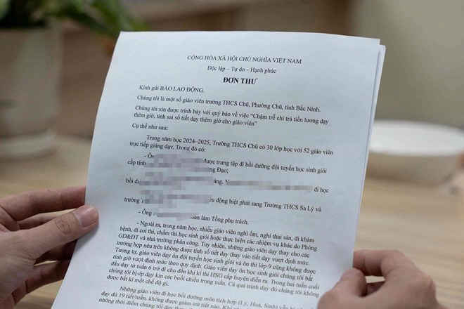 Truy trách nhiệm vụ nhiều giáo viên bị chậm chi trả tiền lương, dạy thêm giờ