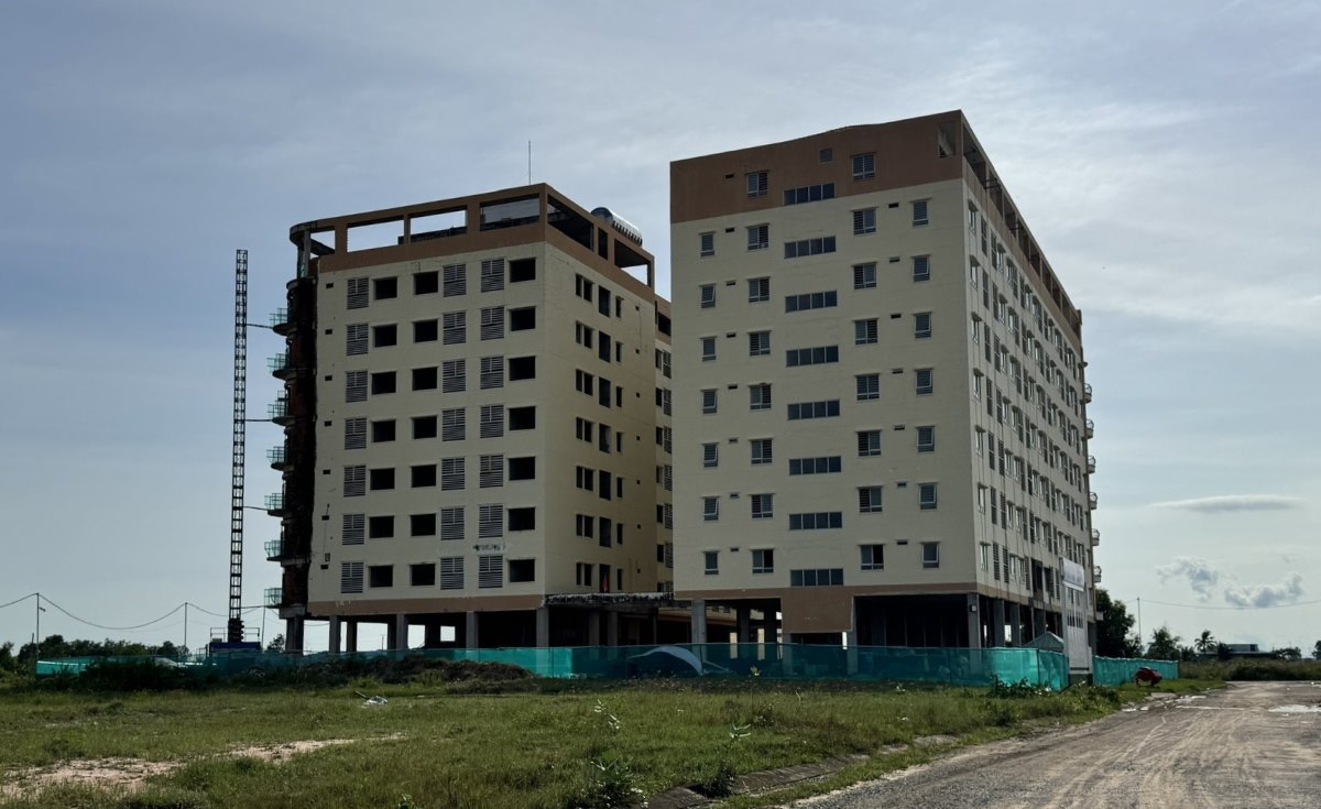 Một block trong Dự án Khu nhà ở xã hội cho công nhân KCN Hàm Kiệm II. Ảnh: Duy Tuấn