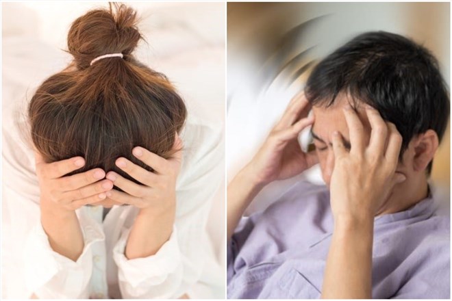 Ăn uống không điều độ là một trong những yếu tố phổ biến nhất dẫn đến cơn đau đầu tái phát. Đồ họa: Thanh Thanh