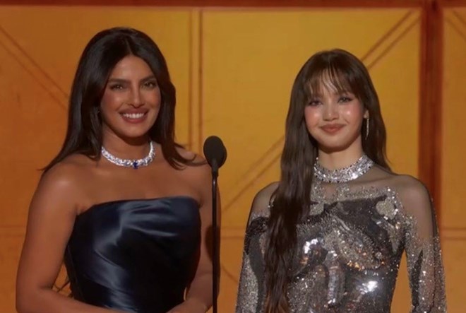 Lisa (Blackpink) đọ sắc cùng Hoa hậu Thế giới trên sân khấu Quả cầu vàng