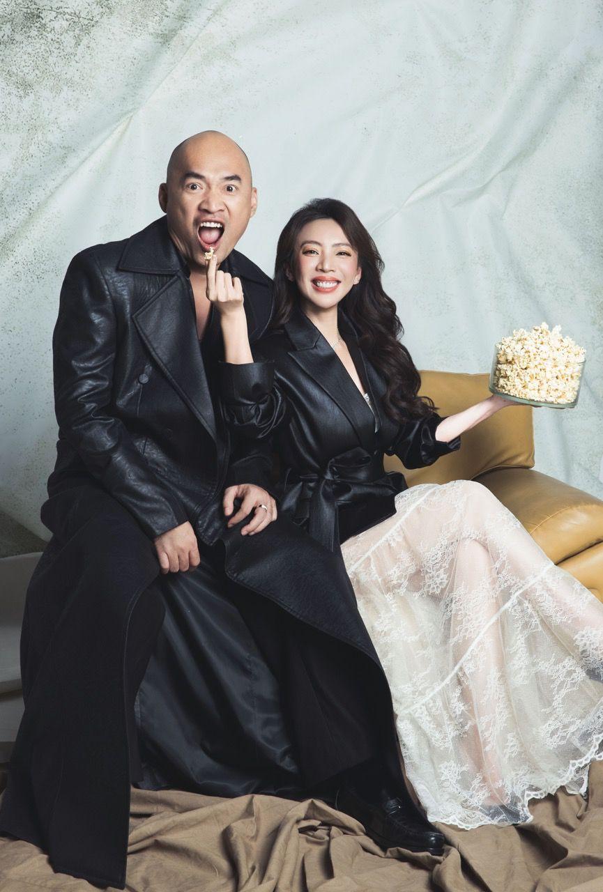 Thu Trang và Tiến Luật kỷ niệm 15 năm ngày cưới. Ảnh: Nghệ sĩ cung cấp.