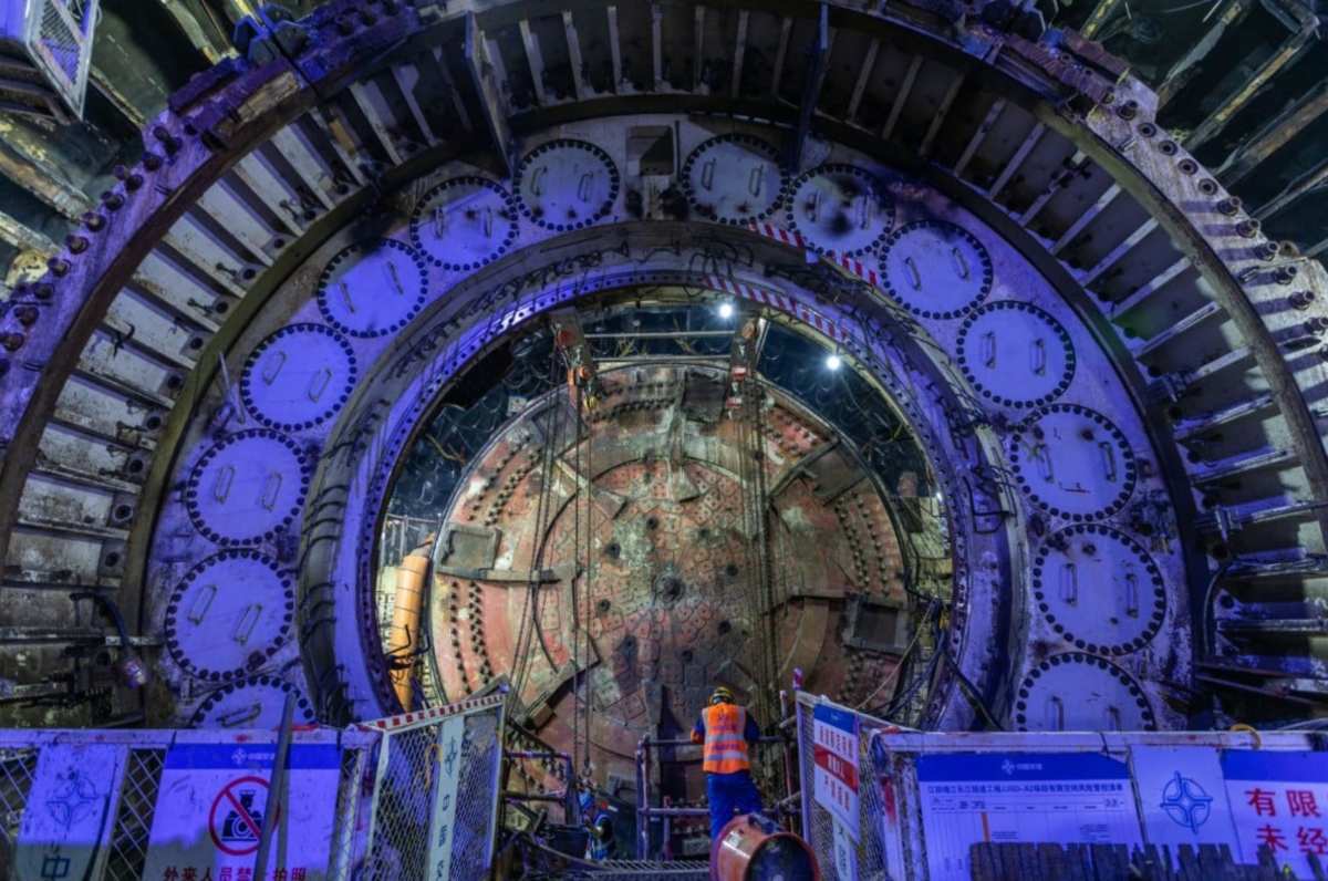 Đường hầm sông Dương Tử Giang Âm - Cảnh Giang. Ảnh: