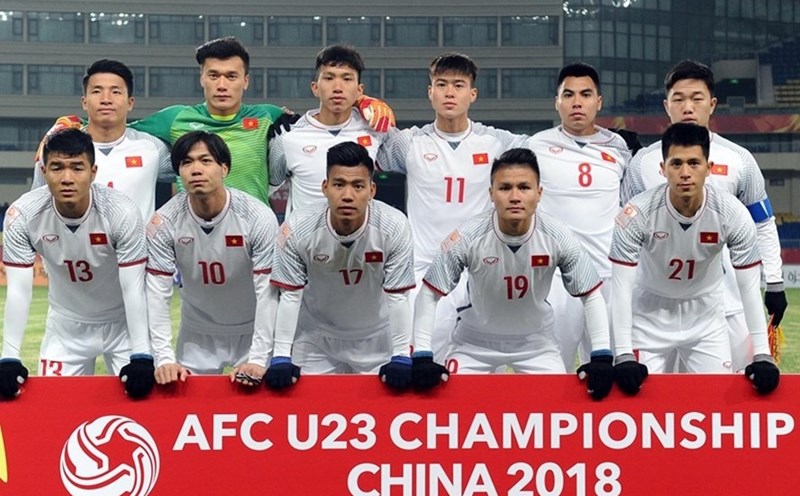 Đội hình U23 Việt Nam năm 2018. Ảnh: AFC