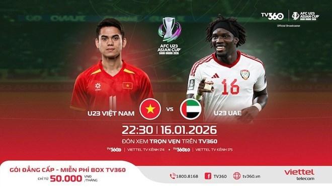 Lịch thi đấu bóng đá hôm nay (16.1): U23 Việt Nam - U23 UAE