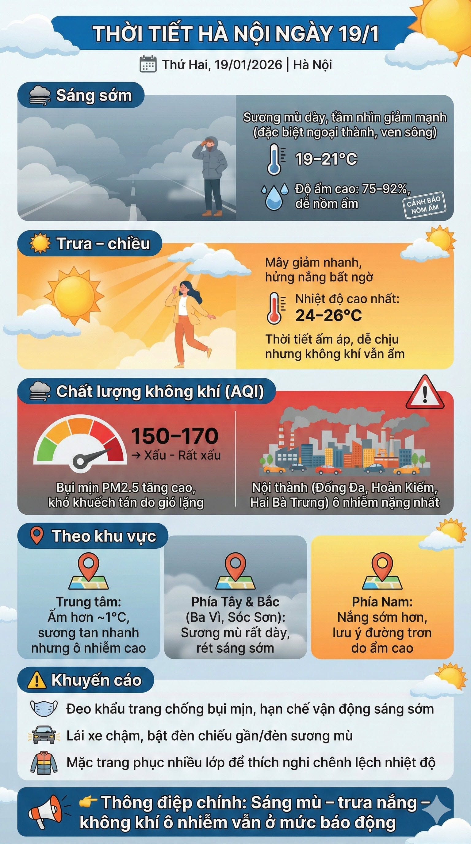 thoi tiet ha noi hom nay 19-1