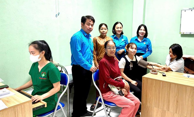 Công đoàn xã Nam Phước, Đà Nẵng khám sức khoẻ miễn phí cho đoàn viên