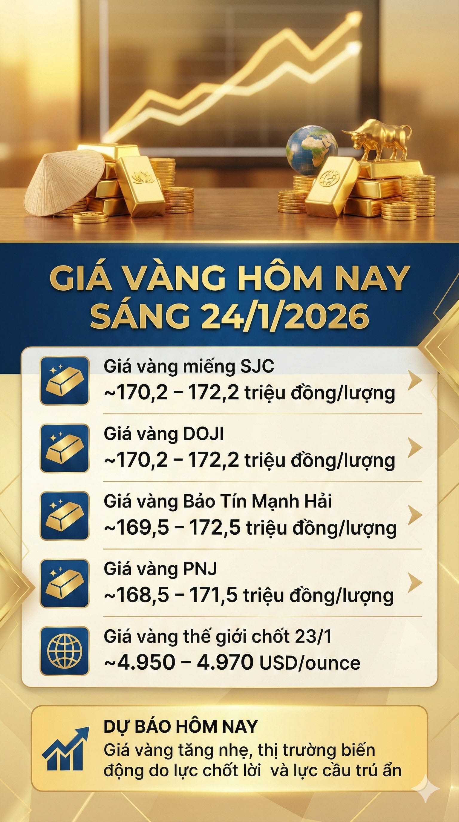 gia vang hom nay 24-1-2026