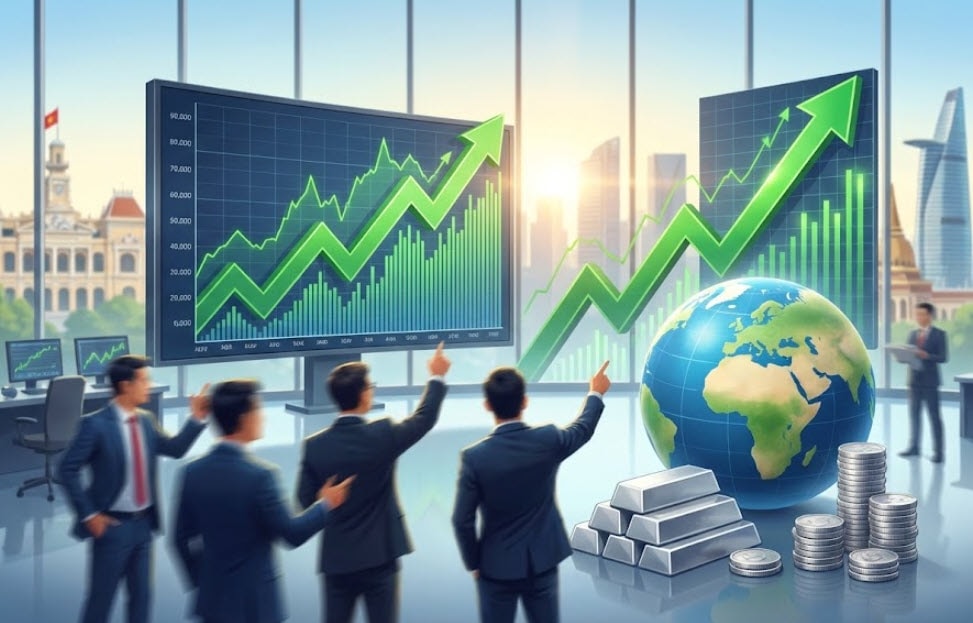 Diễn biến giá bạc trong nước và thế giới tăng mạnh đầu tháng 2-2026 - Ảnh minh họa