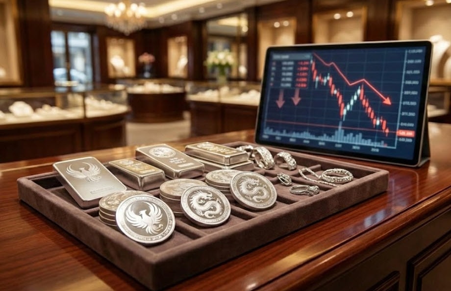 Giá bạc hôm nay 7/2/2026: Lao dốc mạnh, thị trường chờ tín hiệu phục hồi