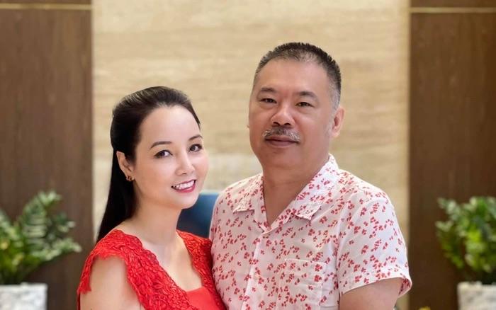 Vợ chồng Mai Thu Huyền có hôn nhân viên mãn, hạnh phúc. Ảnh: NVCC