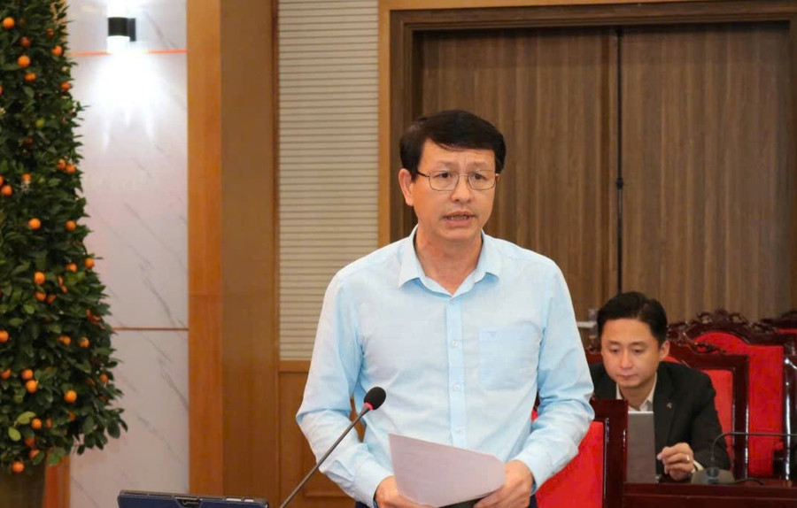 Ông Nguyễn Văn Chiến, Giám đốc Sở GD&ĐT tỉnh Sơn La phát biểu. z7562892748103-b4b1ec5cf3643ebf0716bac058aad45d.jpg