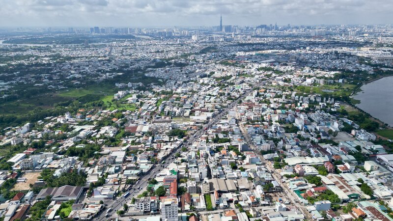 Quốc lộ 13 sẽ được mở rộng lên 60 m để xóa kẹt xe.  Ảnh: Anh Tú