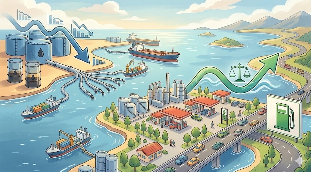 Giá dầu thô thế giới giảm nhẹ giúp thị trường xăng dầu trong nước tạm thời ổn định - Ảnh minh họa