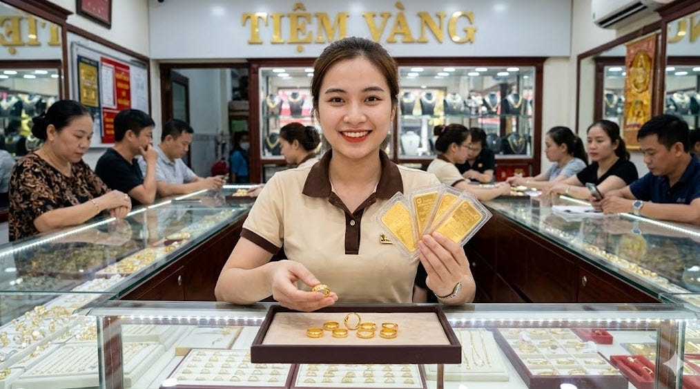 Giá vàng trong nước sáng ngày 10-3-2026 - Ảnh minh họa