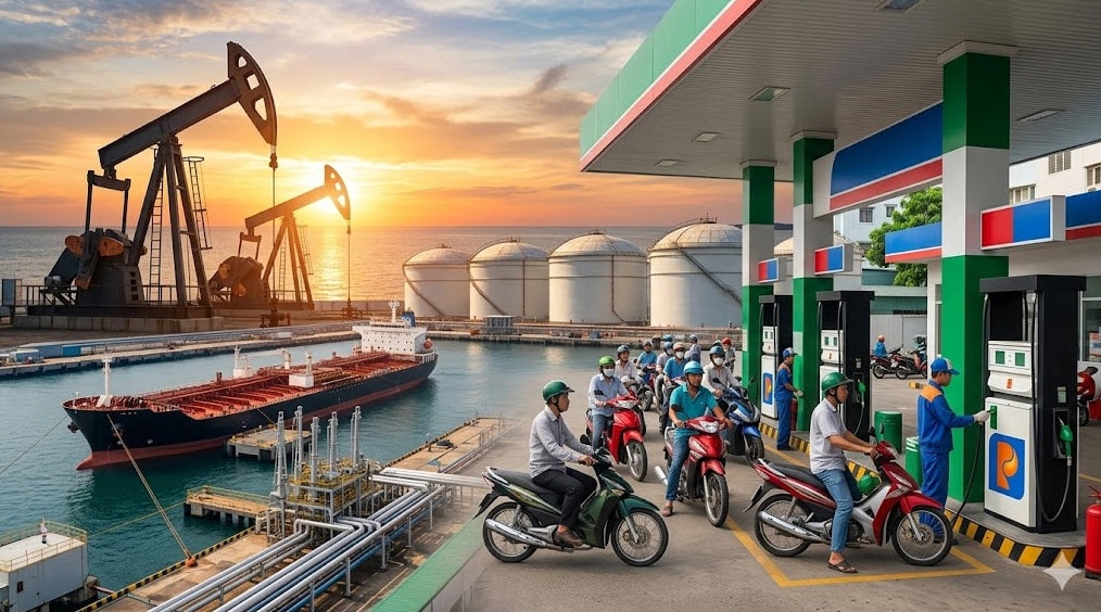 Giá xăng dầu trong nước và thế giới sáng 14-3-2026 - Ảnh minh họa